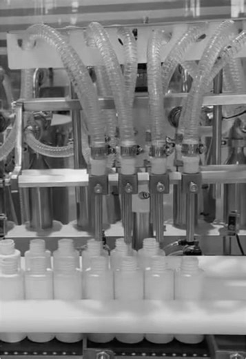 Precision in every drop. Industrial filling machine in action. #mcsmachinery #machinery #fyp #viral #fillingmachine #fypage #cosmeticmachinery #machine #filling