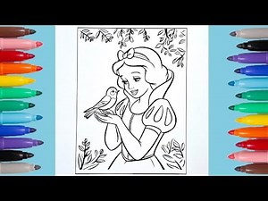 Snow White Coloring Page | Snow White and the Seven Dwarfs
