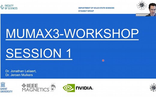 微磁学模拟软件Mumax3视频教程1（精修中英字幕）-DoroWork-课程-哔哩哔哩视频