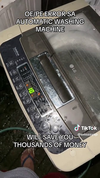 Solusyon sa OE/PE Error ng Automatic Washing Machine