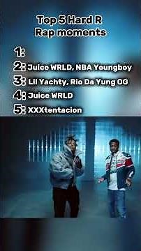 Hard R, even harder bars #rap #lyrics #top5 #juicewrld