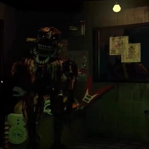 Phantom Nightmare Freddy, Foxy and Chica in FNaF 3 (FNaF Jumpscares)