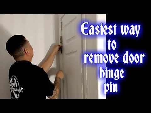 Easiest way to remove a door hinge pin | Door hinge removal tool.