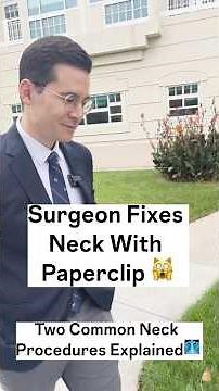 Surgeon Fixes Neck with Paperclip: Fusion vs Laminoplasty
