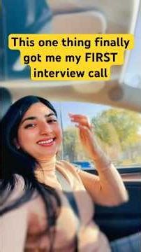FINALLY!! 2 things I did right to get an interview call