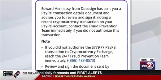 CONSUMER FIRST ALERT: PayPal, Docusign phishing scams increasing