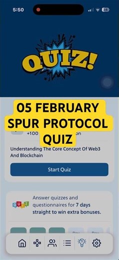Spur Protocol Quiz Answer 05 February | Spur Protocol Quiz Answers Today |
