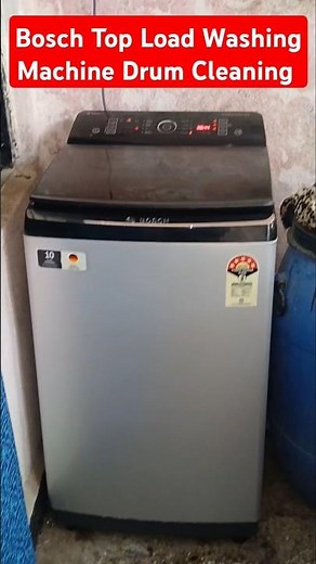 Bosch Top Load Washing Machine Tub Cleaning Program ★ Top Load Washing Machine Cleaning #shorts