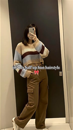 try this half up bun hairstyle 🎀🫶#shorts#trending#foryou#viral#viralvideo#like#subscribe