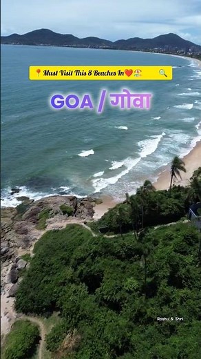 Top 8 Beaches Must Visit In Goa 🌴❤| Save This 📌 #goa #beaches