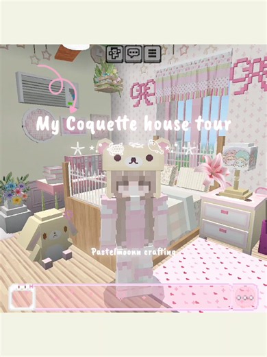 Minecraft Coquette House Tour – Cute Kawaii House Build