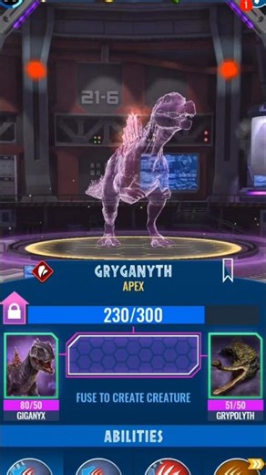 FUSING GRYGANYTH - JW ALIVE!! #shorts #jurassicworld