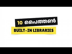 10 Most Important Python Libraries| Malayalam Tutorial #34