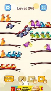 Bird Color Sort Puzzle Level 246 Solution