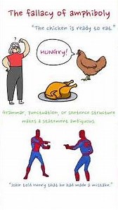 The fallacy of amphiboly #fallacies #education #didyouknow