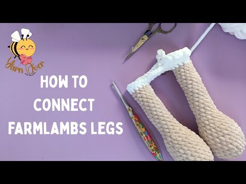 How to connect amigurumi legs with a chain