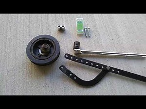DIY Crankshaft Pulley Holder, Harmonic Balancer Removal Tool - Home Made