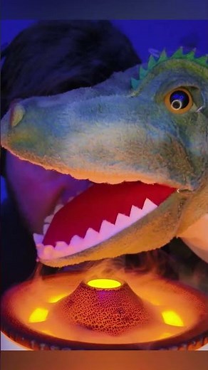 ASMR This trigger will amaze you and put you to sleep Dino eating lava #relax #shorts