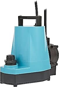 Little Giant 5-ASP-LL 115-Volt, 1/6 HP, 1200 GPH Aluminum Automatic Utility Pump, 18-Ft. Cord, Blue, 505350