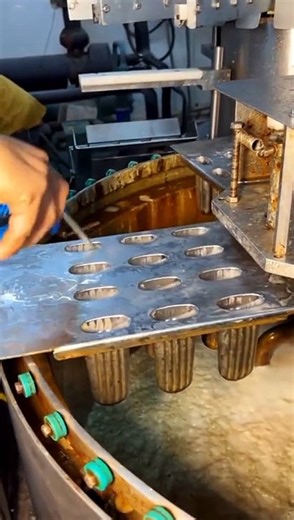 Ice cream factory making process