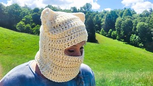 Crochet Balaclava Animal Ears | Ski Mask | Cat Ear Hat | Fox Wolf Ears | Customizable Colors Match Your Pet | Handmade | Crochet | Gift Idea - Etsy