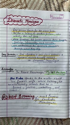 Dramatic Monologue | English Literature