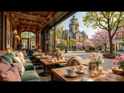 Warm Café Jazz by the Window ☕ Springtime Jazz Ambience for Relaxation & Creativity
