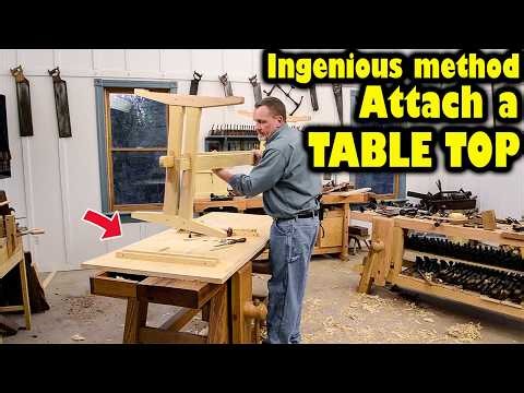 Ingenious Way to Attach a Table Top