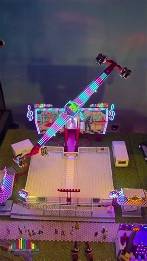 Kuylendam expo module with fun fair model rides scale 1:87