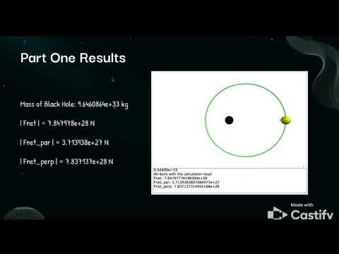 PHYS 2211 Lab 3 Black Hole and Orbits