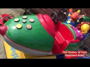 2000s Coin Operated Rocket Kiddie Ride - Tweenies