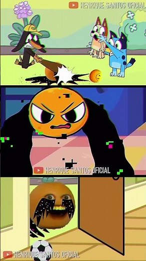 FNF Bingo & Bluey Orange Annoying Battle Mod Animation #fnf #bluey #pibby #shorts