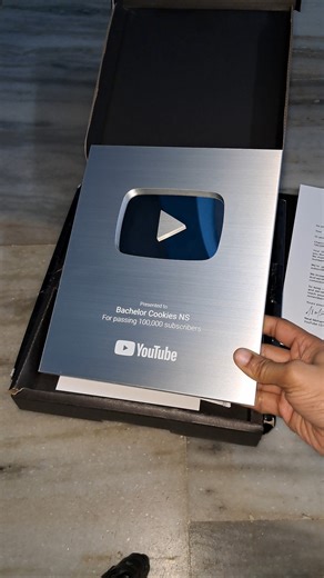 One of my dreams came true 🥰🎊 received Silver Play Button on 7 May 2026✨ 🤩🥳 ‪@BachelorCookiesNS‬