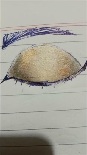 I'll try this eye shadow in my drawing 🤭🤭