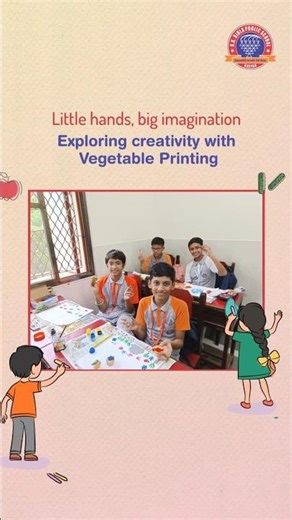 Vegetable Printing by Students | BK Birla Public School