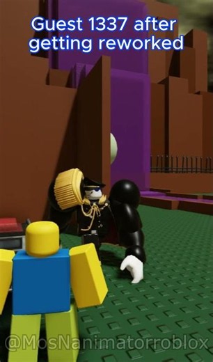 Guest 1337 after getting reworked | Forsaken Animation #roblox #forsaken #animation