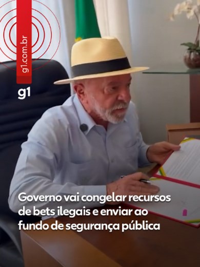 Bets ilegais - O presidente Luiz Inácio Lula da Silva (PT) anunciou nesta sexta-feira (19) que o governo federal vai bloquear recursos de bets ilegais e enviar ao fundo de segurança pública, respeitando o processo legal. A informação foi divulgada pelo ministro da Fazenda, Dario Durigan, e depois confirmada em um vídeo gravado pelo presidente Lula nas redes. O anúncio da medida ocorre no dia seguinte à realização de uma operação contra um esquema criminoso de movimentação bilionária por meio de