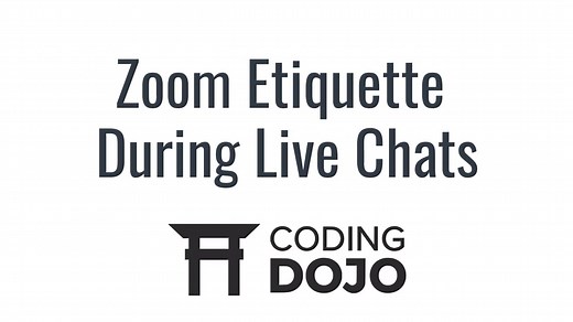Live Chat Zoom Etiquette
