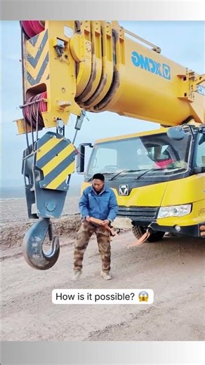 Why Did This Giant Crane Explode? 😱 #funny #shorts
