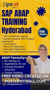SAP ABAP Training in Ameerpet Hyderabad | Free Demo by Sanjay Sir