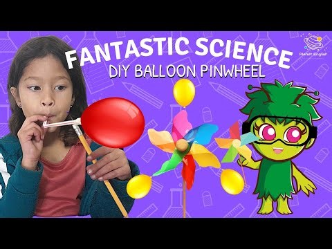 DIY Balloon Pinwheel | Kids Science | Experiment