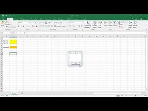 VBA - Using Message Boxes