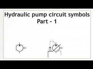 Hydraulic pump circuit symbols