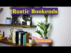 DIY Repurposed Wooden Bookends | Homemade On A Budget