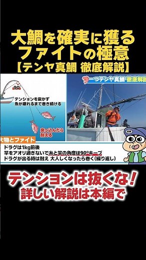 解説編 テンヤ真鯛で大鯛を釣る方法 切り抜き #一つテンヤ #お酒の大学釣り部 #真鯛 #鹿島