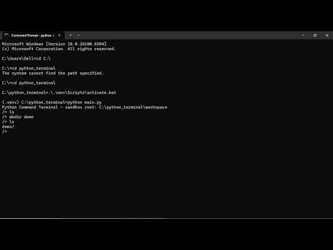 🐍 Python Command Terminal | CodeMate Hackathon Project Demo