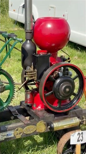 Stationary Engine and water pump Westbay vintage rally 2025 #farming #engineering #history #machine