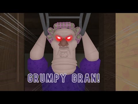 GRUMPY GRAN! (SCARY OBBY) - Easy Mode Full Game