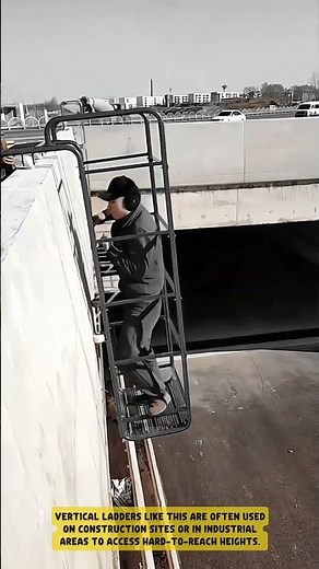 Is This Ladder Even REAL?! 😱 Portable Moving Ladder Innovation! #workprocess #tools