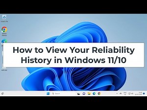 How to View Your Reliability History in Windows 11/10